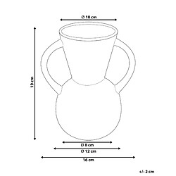 Avis Beliani Vase à fleurs ORESTIADA fait à la main Céramique 19 cm Marron