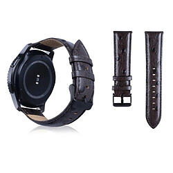 Wewoo Bande de montre-bracelet en cuir véritable pour Samsung Gear S3 22mm café 