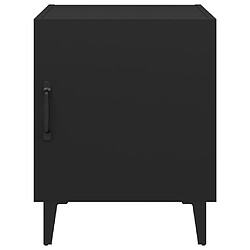 Avis vidaXL Tables de chevet 2 pcs Noir Bois d'ingénierie