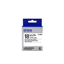 Epson LK-5WBN - Standard - Noir sur Blanc - 18mmx9m