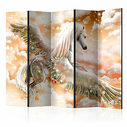 Paris Prix Paravent 5 Volets Pegasus Orange 172x225cm 