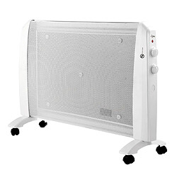 Suntec Radiateur infrarouge Heat Wave Style 2000 ECO pour pièces jusqu'à 25m², 2000W max., réglage de 15 à 35°C avec télécommande