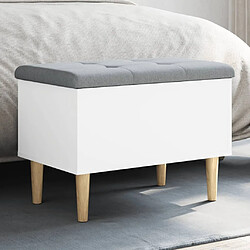 Maison Chic Banc de rangement | Meuble de rangement d'Entrée | Coffres d'Intérieur blanc 62x42x46 cm bois d'ingénierie -MN15864