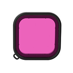 Wewoo Filtre lentille de couleur pour boîtier de plongée carrée GoPro HERO8 noir violet