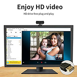 Caméra Web 1080P jusqu'à 2K, webcam HD avec microphone et couvercle de confidentialité, caméra d'ordinateur USB, webcam grand angle, Plug and Play, appel vidéo