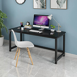 OFFICE24 Bureau d'étude rectangulaire 120x60cm design moderne noir Bridgeblack 120 | Couleur: Noir