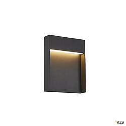 Applique extérieure SLV FLATT anthracite avec LED intégrée, 14W, 3000K/4000K, IP65