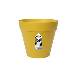 ELHO Pot de fleurs rond Loft Urban 20 - Extérieur - Ø 19,6 x H 17,7 cm - Jaune ocre