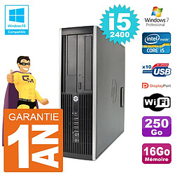 PC HP 6200 SFF Intel i5-2400 RAM 16Go Disque 250Go Graveur DVD Wifi W7 · Occasion 