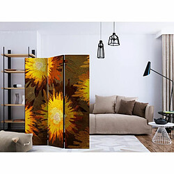 Paris Prix Paravent 3 Volets Sunflower Dance 135x172cm