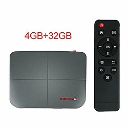 1 Abs Material Ax95 Smart Tv Box Android 9.0 Prend En Charge La Version Dolby Tv Google Store 4 32G_Prise Australienne