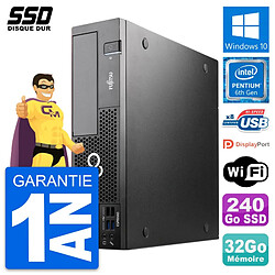 PC Fujitsu Esprimo D556 DT Intel G4400 RAM 32Go SSD 240Go Windows 10 Wifi - Occasion