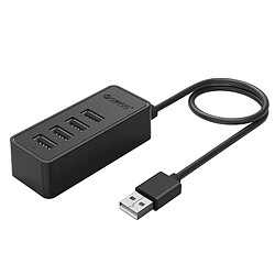 Wewoo Hub USB 2.0 noir USB 2.0 Bureau avec 30cm Câble Micro USB Alimentation