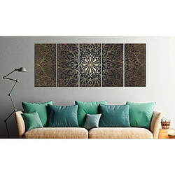 Paris Prix Tableau Imprimé Brown Mandala 80 x 200 cm