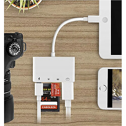 GUPBOO Adaptateur HUB Adaptateur iPad Lightning USB SD TF,JL465 pas cher