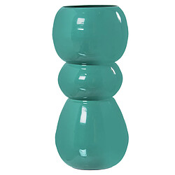 Vase Alexandra House Living Vert foncé Métal 14 x 14 x 27 cm 