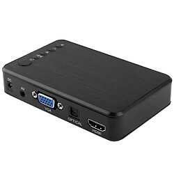 Yonis Mini lecteur multimédia + SD 4Go Mini Lecteur Multimédia Full HD 1080P HDd Carte SD USB Sortie HDMI Vga + SD 4Go YONIS