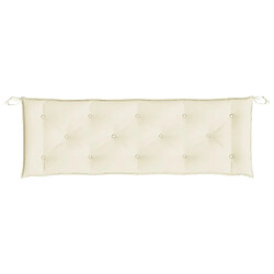 Acheter Maison Chic Coussin Confort | pouf | Coussin de banc de jardin blanc crème 150x50x7 cm tissu oxford -GKD27814