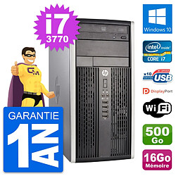 PC Tour HP Pro 6300 CMT Intel i7-3770 RAM 16Go Disque Dur 500Go Windows 10 Wifi · Occasion 