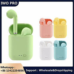 GUPBOO 2021 Mini2 TWS casque sans fil Bluetooth 5.0 écouteurs mat Air Macaron écouteurs avec micro boîte de charge casque PK i12 i7s