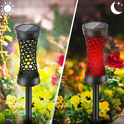 BESTA Lampes Solaires Extérieures De Jardin, Lumières Solaires Colorées À Changement De Couleur, Lumières De Chemin De Paysage À Énergie Solaire Imperméables Pour Pelouse Passerelle Cour Décorative pas cher