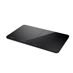 Ciarra CBTIH2 Table de Cuisson 3500W 2 Brûleurs 9 Niveaux De Puissance Commande Tactile Minuteur Noir