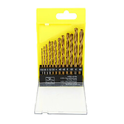 1.5mm - 6.5mm foret HSS titane revêtu de foret hélicoïdal outils de perçage au titane