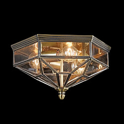 MAYTONI Plafonnier encastré bronze, 3 lumières IP43, E27