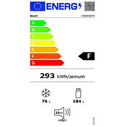 Réfrigérateur combiné intégrable à glissière 260l - kin86nsf0 - BOSCH