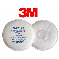 3M 70071091683 2125 P2 Lot de 20 filtres à particules pour masque de protection 