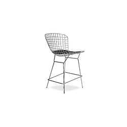 Acheter ICONIK INTERIOR Tabouret Design Grille Métallique - Lived Noir