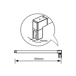 Acheter Aica Sanitaire Paroi de douche 150x200cm en verre securit anticalcaire 8mm