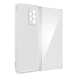 Coque Samsung Galaxy A72 Souple et Film Écran Verre Trempé 4Smarts Transparent