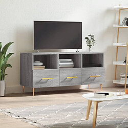 Maison Chic Meuble TV scandinave gris - Banc TV pour salon Sonoma 102x36x50 cm bois d'ingénierie -MN74789