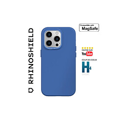 RhinoShield Coque Compatible avec [iPhone 15 Pro Max] SolidSuit Compatible avec Magsafe - Coque Fine avec Technologie d'absorption des Chocs et Finition Premium Mate - Bleu Cobalt