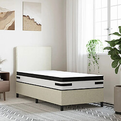 vidaXL Matelas à ressorts ensachés moyen plus 90x200 cm