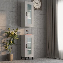 Maison Chic Armoire murale suspendue,Meuble de Rangement pour salon,cuisine Gris béton 34,5x34x90 cm -MN19229