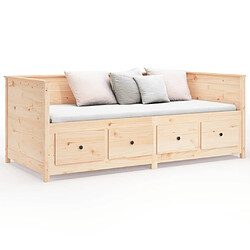 Acheter vidaXL Lit de jour sans matelas 90x190 cm bois de pin massif