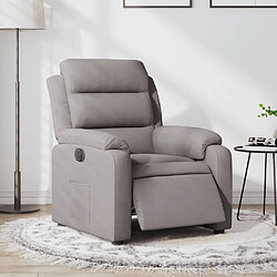 Maison Chic Fauteuil Relax pour salon, Fauteuil inclinable électrique Taupe Tissu -GKD53025