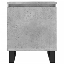 Acheter vidaXL Table de chevet gris béton 40x30x50 cm bois d'ingénierie