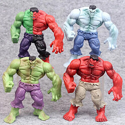 Universal 4PCS L'incroyable Hulk Red, le personnage légendaire de l'action.(Coloré) 