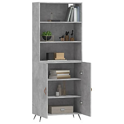 Avis Maison Chic Buffet,Meuble de Rangement,commode pour salon,Cuisine Gris béton 69,5x34x180 cm Bois d'ingénierie -MN79228