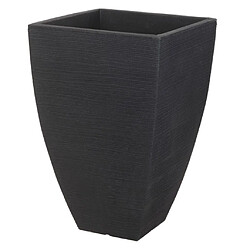 ProGarden Pot à fleurs nervuré quadrilatéral 43 cm Anthracite 