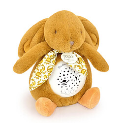 Doudou et Compagnie Veilleuse musicale Lapin jaune moutarde