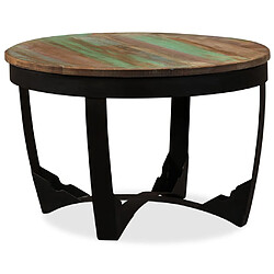 Avis vidaXL Table basse bois de récupération massif 60x40 cm