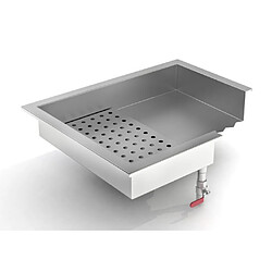 Avis Bac à Glace Pilée Intégré 2/1GN - Combisteel