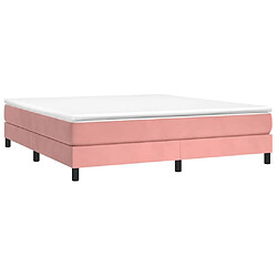 Avis Sommier à lattes,Cadre à lattes de lit pour Adulte Rose 160x200 cm Velours -MN46622