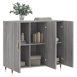 Acheter Maison Chic Buffet,Meuble de Rangement,commode pour salon,Cuisine sonoma gris 90x34x80 cm bois d'ingénierie -MN60960