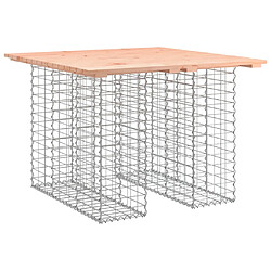 Maison Chic Banc jardin| Banc d'extérieur | Chaise design gabion 100x102x72 cm bois massif de douglas -GKD88252