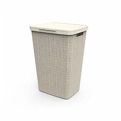 CURVER Coffre a linge Jute 58 L - Beige